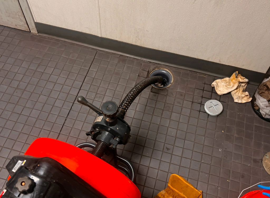 Drain Cleaning drain cleaning in a bathroom