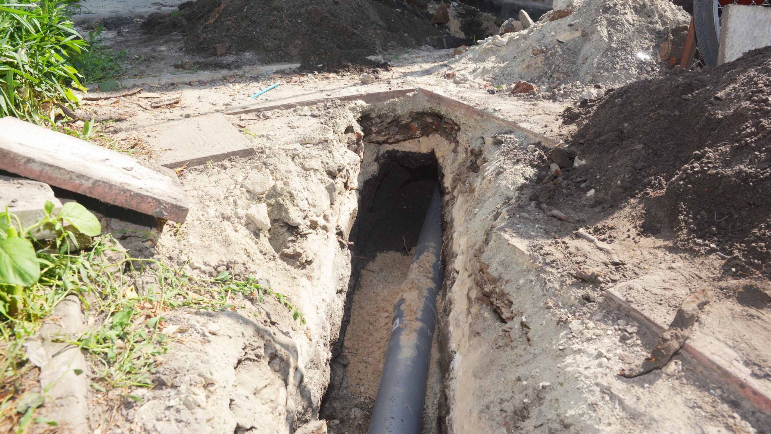 sewer line